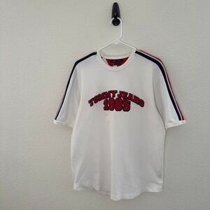 Tommy Jeans White Cotton Heavyweight 1985 Archive Graphic Tee Skater Size Small